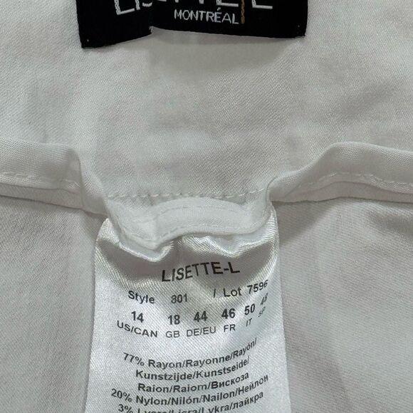 LISETTE L Solid Magical Lycra Ankle Pants. - Picture 3 of 6